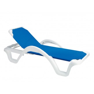 Restaurant Hospitality Poolside Furniture Catalina Chaise Lounge With Arms - Solid Color